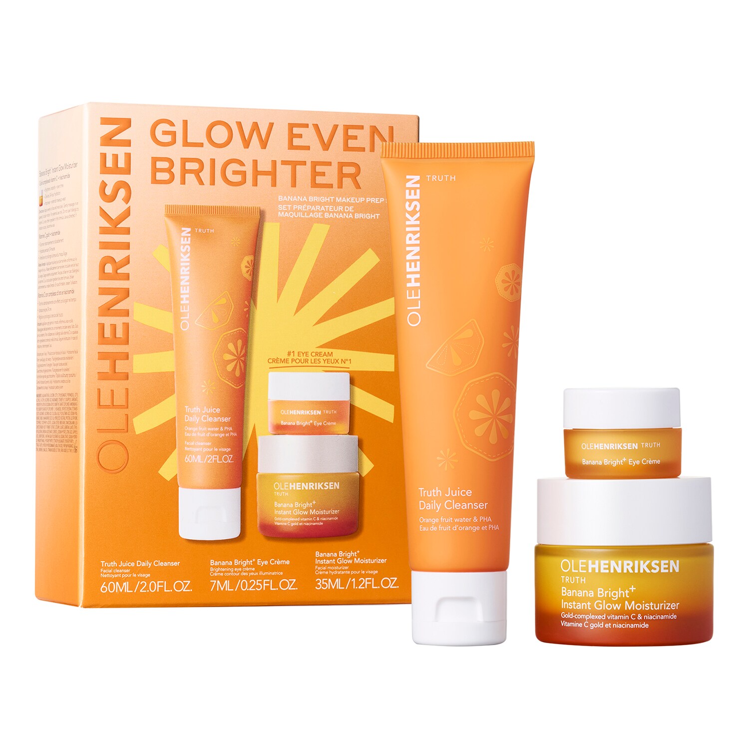 OLEHENRIKSEN - Glow Even Brighter – Sada péče o pleť s kyselinou hyaluronovou a vitaminem C