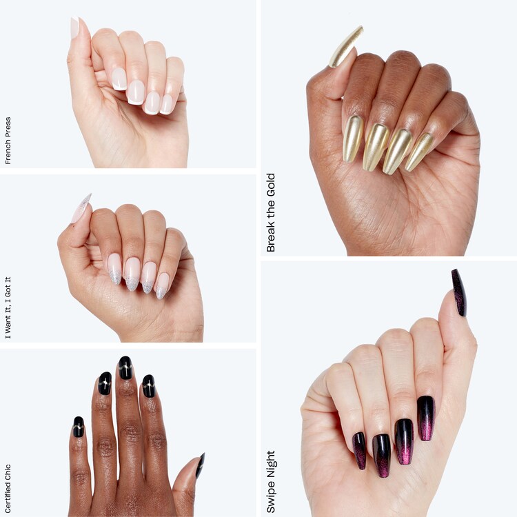 Faux ongles xPRESS/ON - Effet gel professionnel et tenue jusqu'à 14 jours