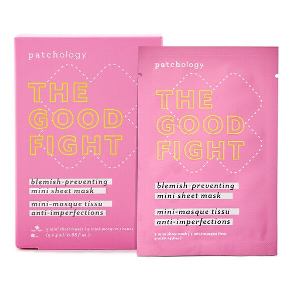The Good Fight blemish-preventing mini sheet mask, Patchology