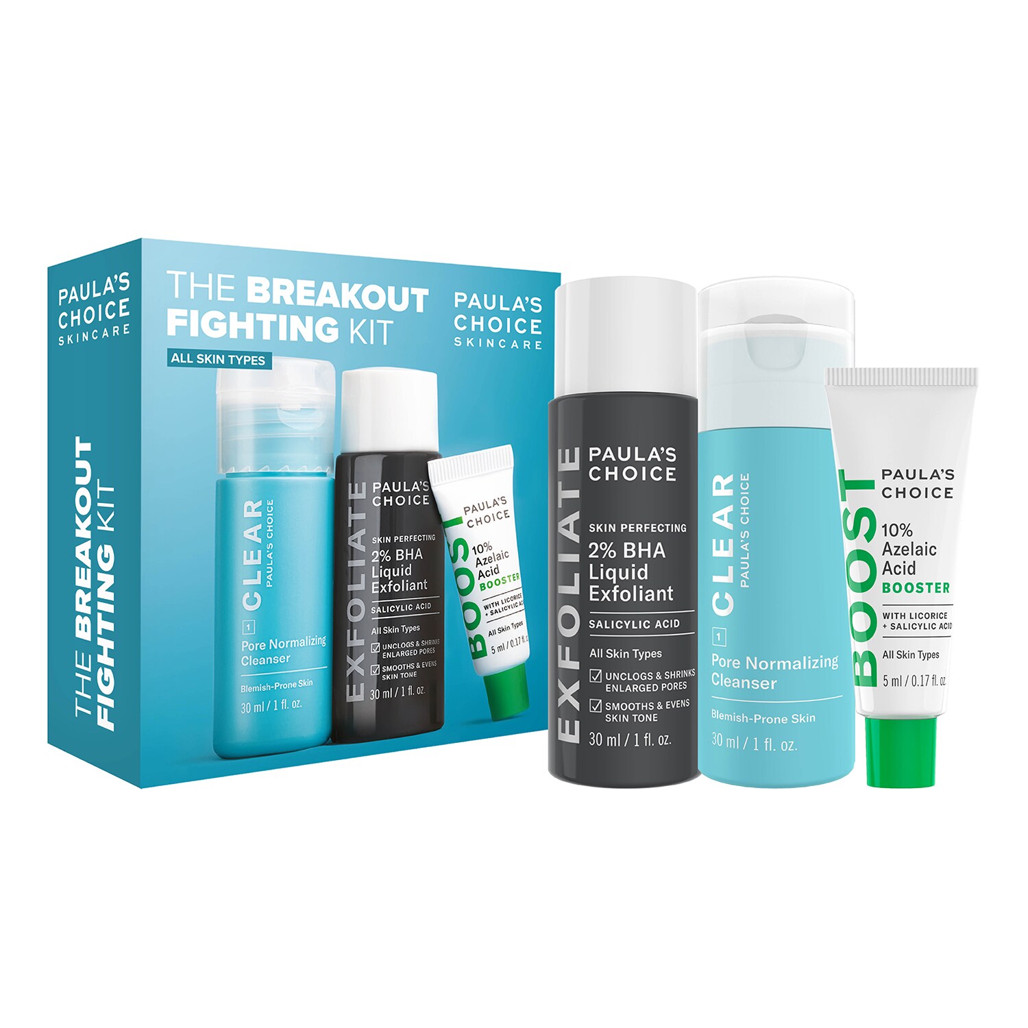 PAULA'S CHOICE - The Breakout Fighting Kit - Sada produktů proti nedokonalostem