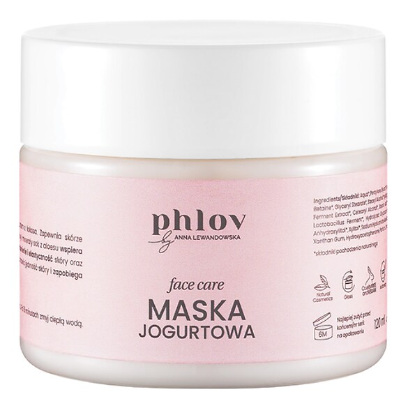 Face Care - Nawilżająca Maska Jogurtowa, PHLOV