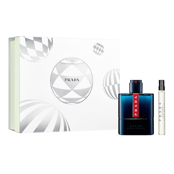Cofre de Navidad Luna Rossa Ocean - Eau de Toilette 100 ml y Tamaño Viaje 10 ml, Prada