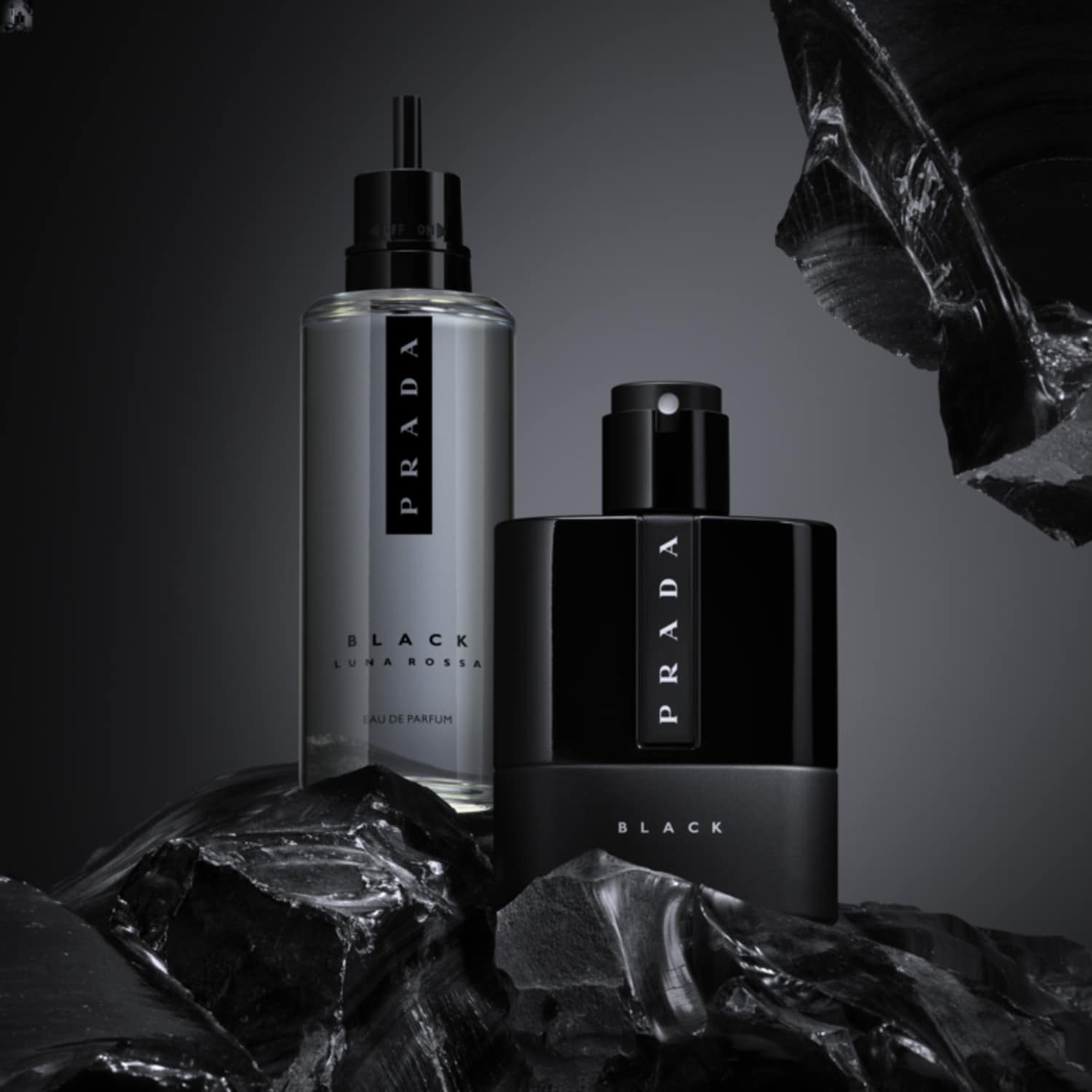 PRADA BLACK LUNA ROSSA オーデパルファム 50ml プラダ ルナロッサ ブラック オーデパルファム｜プラダ ビューティ公式