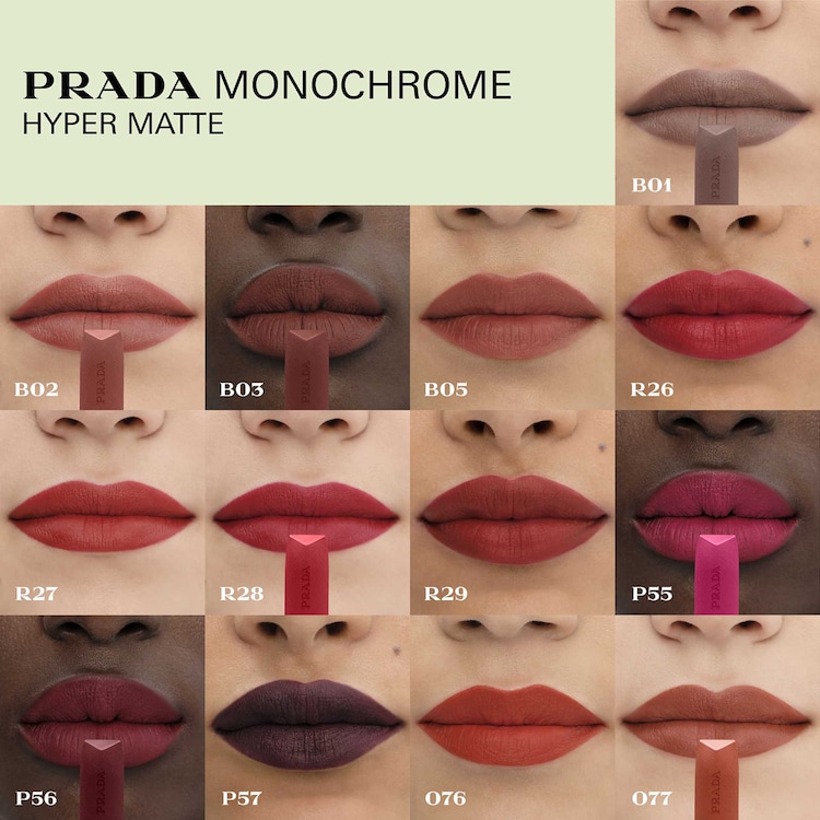 Prada Monochrome - Rossetto Hyper Matte a Lunga Tenuta