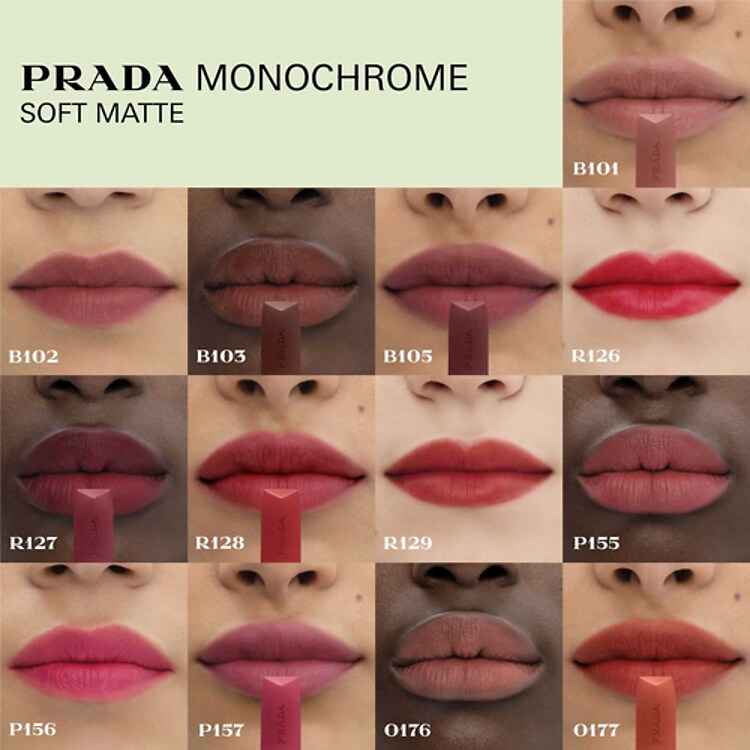 Prada Monochrome - Recharge rouge à Lèvres Soft Matte Confort et Longue Tenue