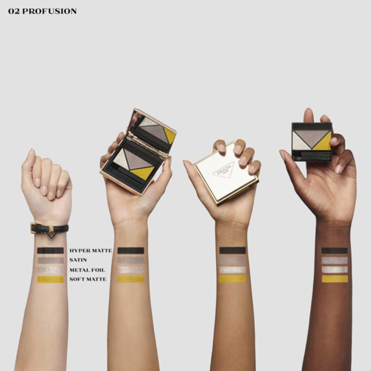 Prada Dimensions - Palette de Fards à Paupières Couleur Intense Longue Tenue