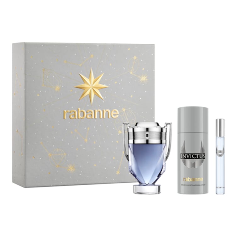 INVICTUS - Coffret Eau de Toilette, déodorant spray et vaporisateur de voyage