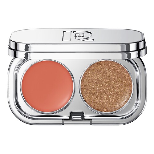 Rabanne Makeup - Mini Blushy Palette - Koloryzujący Róż W Formie Balsamu - Nudes Mini Blushy Palette Feel The Heat - Dla Kobiet