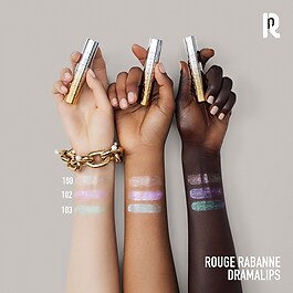 Rouge Rabanne Dramalips Glassy - Lipstick altamente perlato