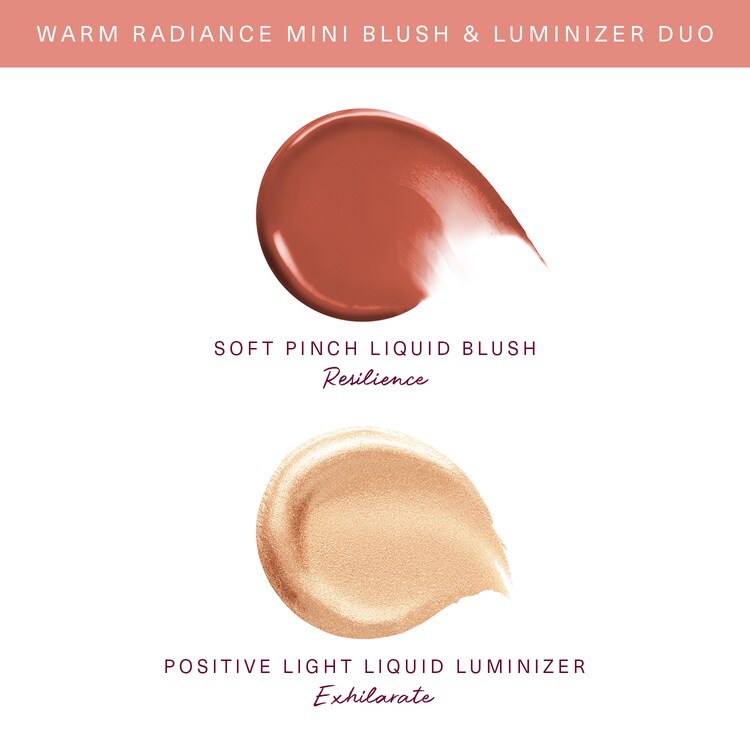 Warm Radiance Mini Blush & Luminizer Duo – Mini dúo de colorete e iluminador