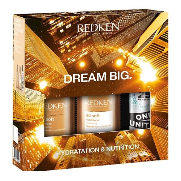 All Soft - Coffret routine capillaire vegan pour cheveux secs, REDKEN