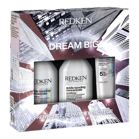 Acidic Bonding Concentrate - Coffret routine capillaire pour cheveux abimés, REDKEN