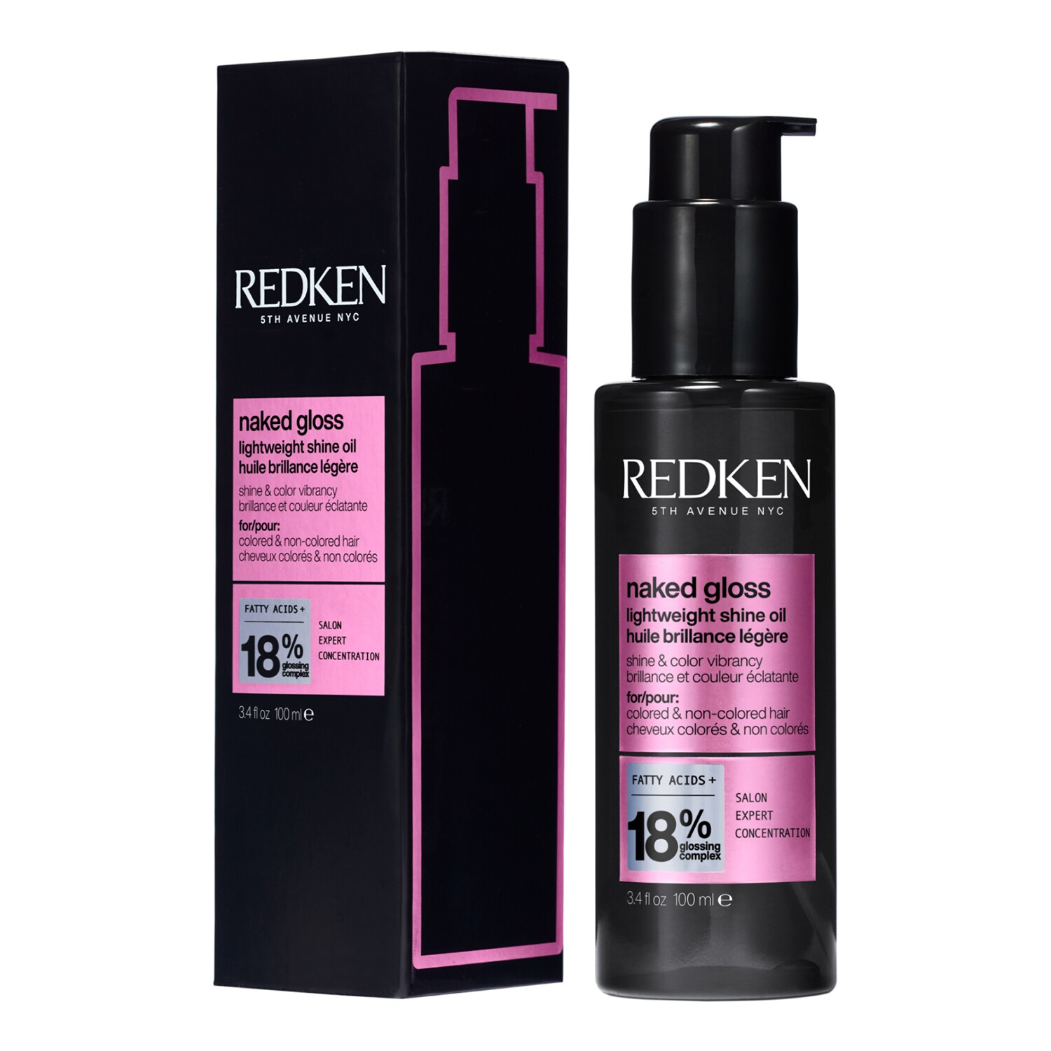 Acidic color gloss huile brillance l g re pour tous types de cheveux