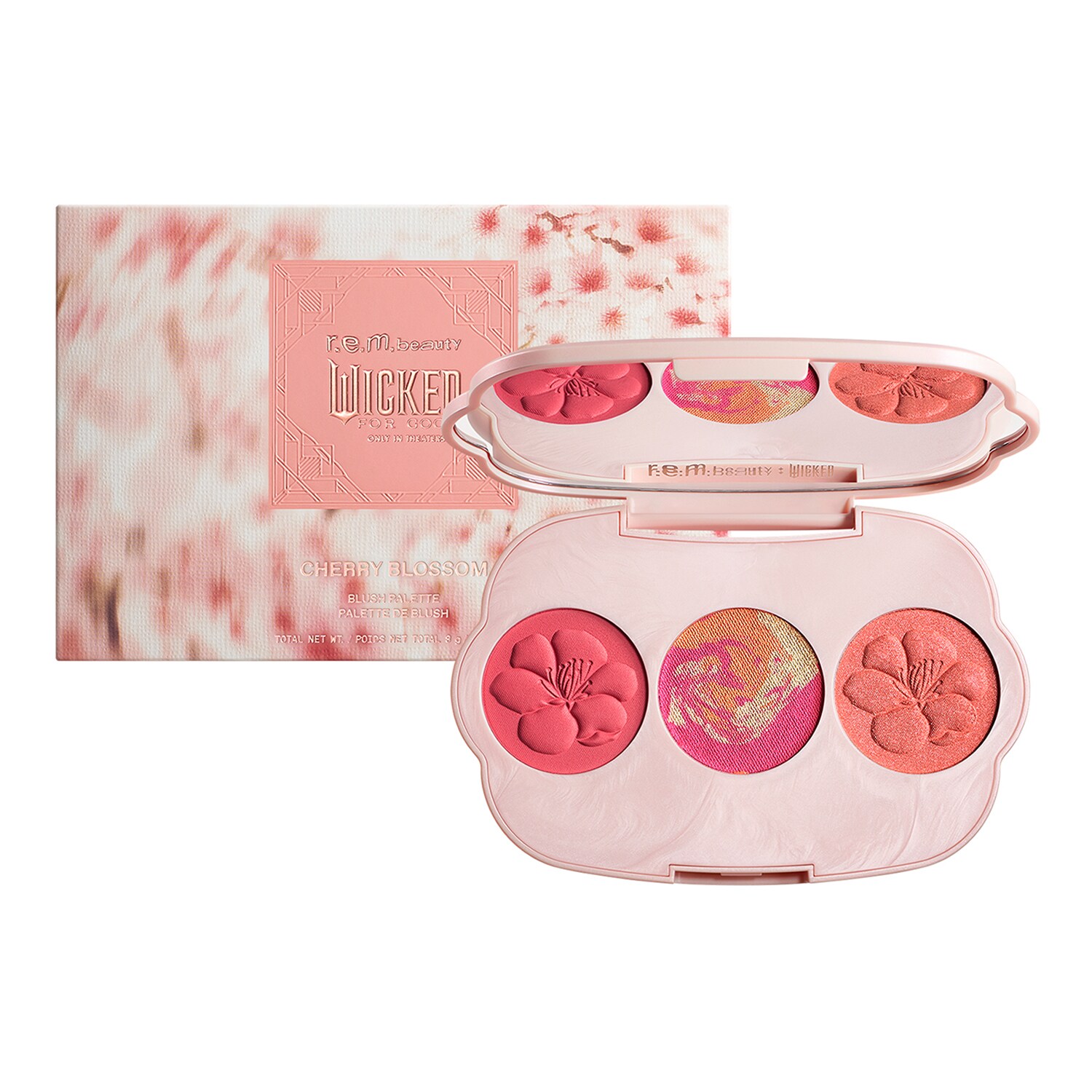 REM BEAUTY - Wicked: For Good, Cherry Blossom - Paleta tvářenek