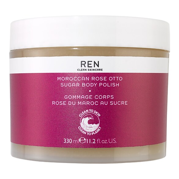 Rose du Maroc - Exfoliant pentru corp cu zahar, Ren Clean Skincare