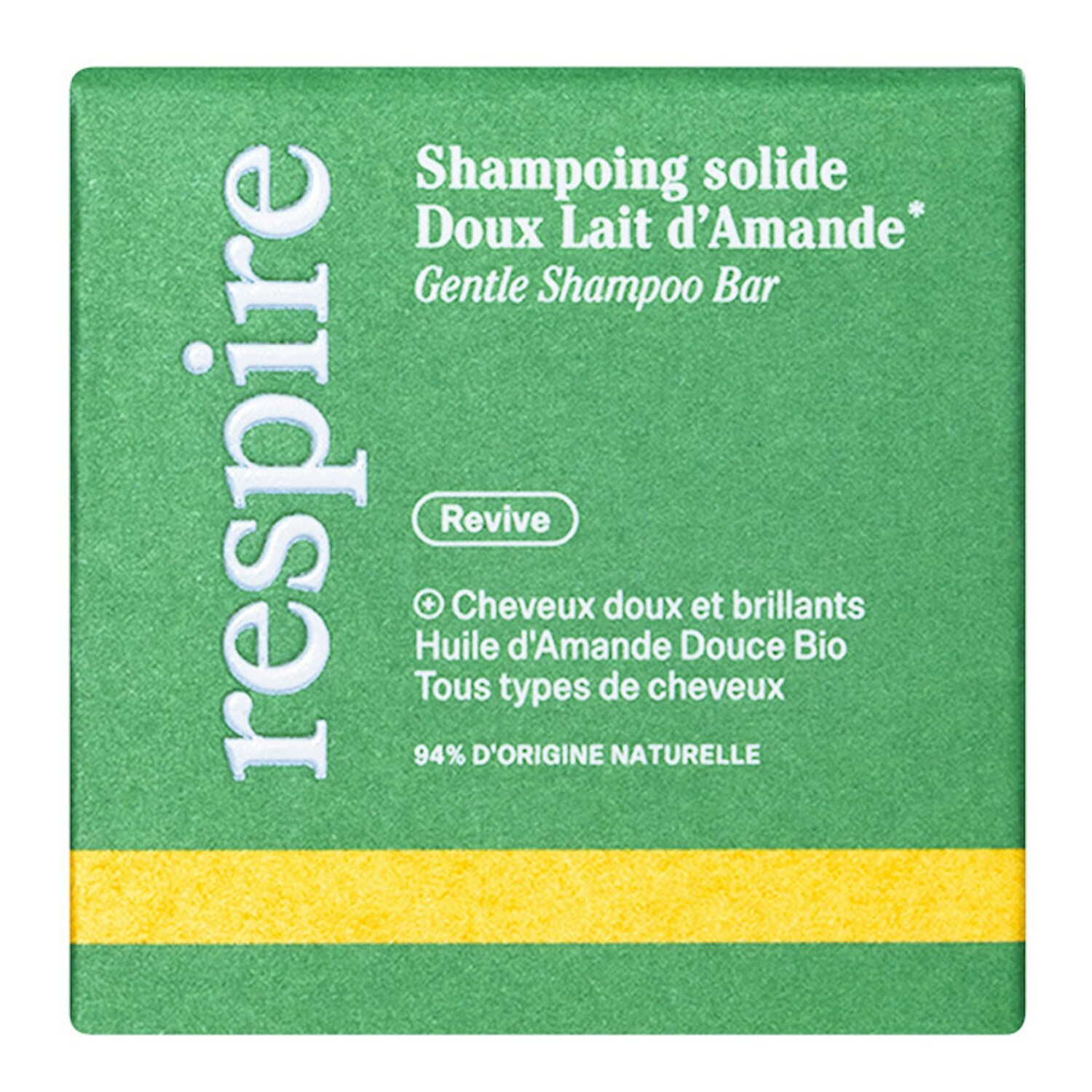 RESPIRE - Bath Solid Shampoo Bar - Tuhý šampon
