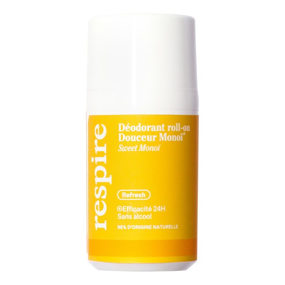 Respire - Deodorante Roll-on - Deodorante Dolcezza Al Monoï Efficacia 24h - roll On Deodorant - Monoi - Donna
