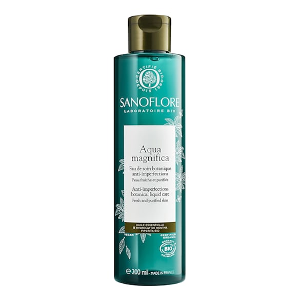Aqua Magnifica - Lotion purifiante visage certifiée Bio à la menthe poivrée, SANOFLORE