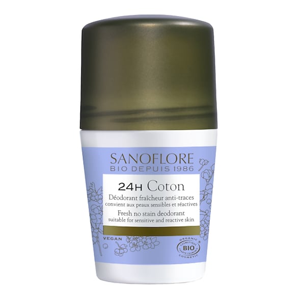 Pureté de lin - Déodorant vegan anti-traces efficacité longue durée certifié bio, SANOFLORE