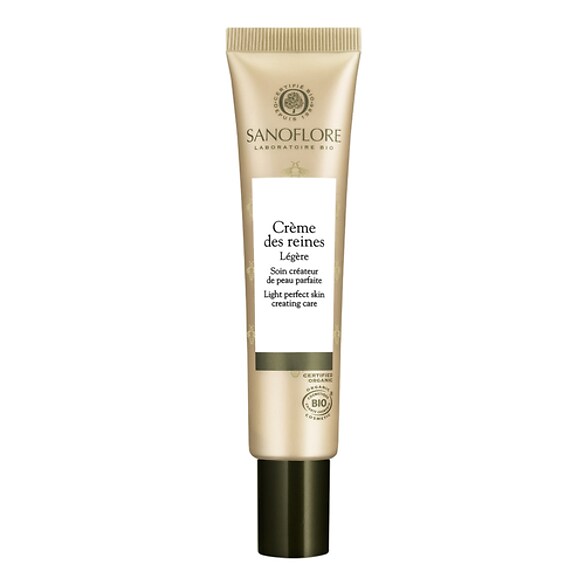 Reines - Crème de jour visage certifiée bio légère enrichie en gelée royale pure, SANOFLORE