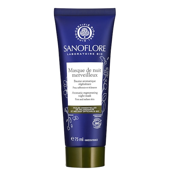 Merveilleuse - Masque de nuit visage régénérant certifié bio, SANOFLORE