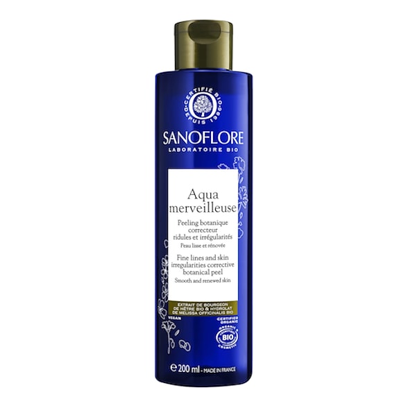 Aqua Merveilleuse - Peeling régénérant vegan certifié bio pour une peau lissée, SANOFLORE