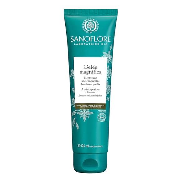 Gelée Magnifica - Nettoyant visage peau grasse tendance acnéique certifiée bio, SANOFLORE