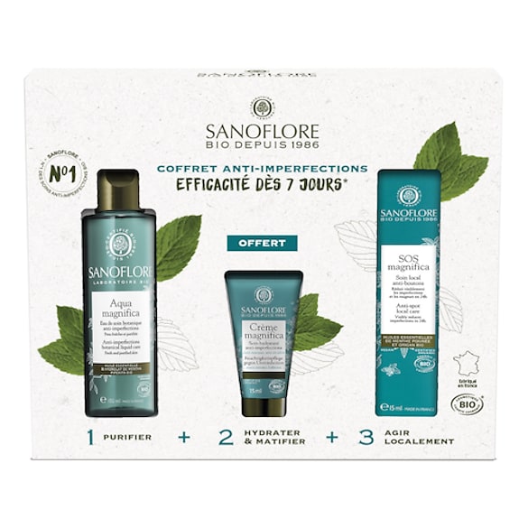 Magnifica - Coffret découverte Magnifica anti-imperfections certifiée bio, SANOFLORE