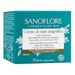 Magnifica - Crème de nuit anti-imperfections certifiée bio à la menthe poivrée