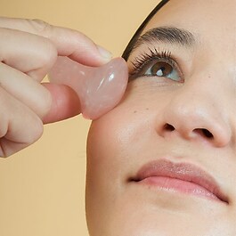 Mushroom Quartz - Accessoire de massage du visage lissant en quartz rose