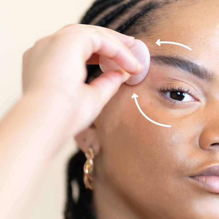 Mushroom Quartz - Accesorio de masaje para el contorno de ojos