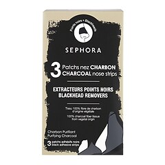 Kit comprising 3 charcoal nose strips Removes blackheads, Sephora Collection