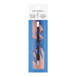 2-in-1 cuticle pusher and nipper