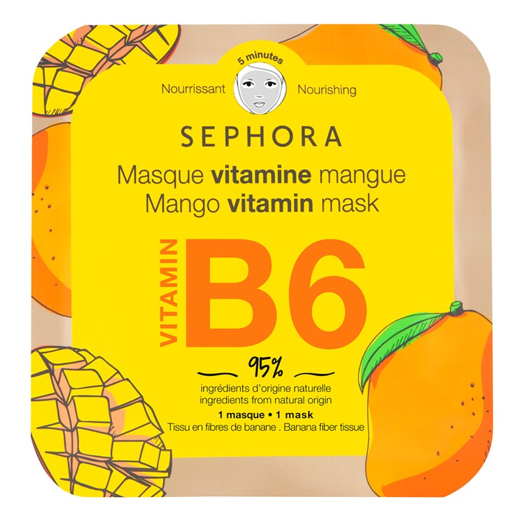 Mascara facial de vitaminas
