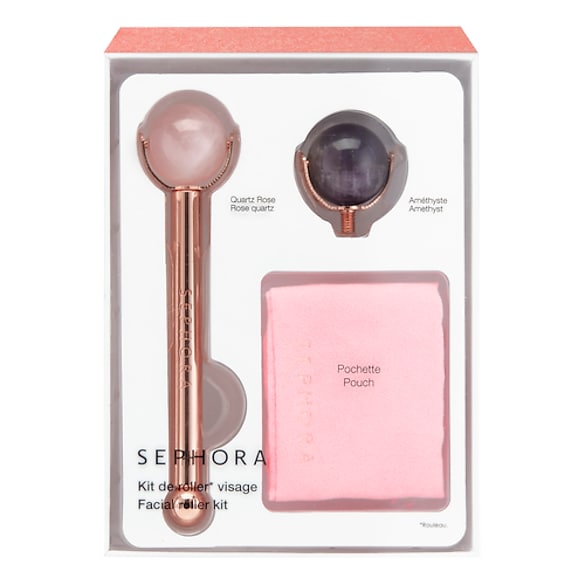 Kit De Roller Visage - Rouleau quartz rose et am&eacute;thyste, SEPHORA COLLECTION