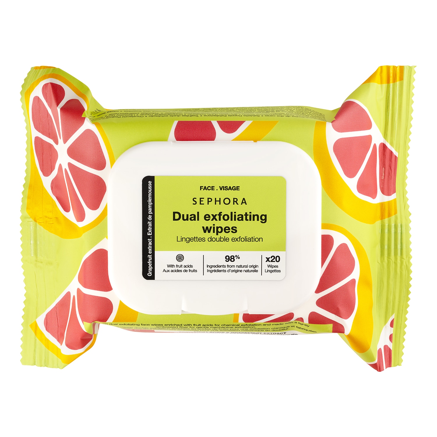 E-shop SEPHORA COLLECTION - Double Exfoliation Wipes - Exfoliační ubrousky