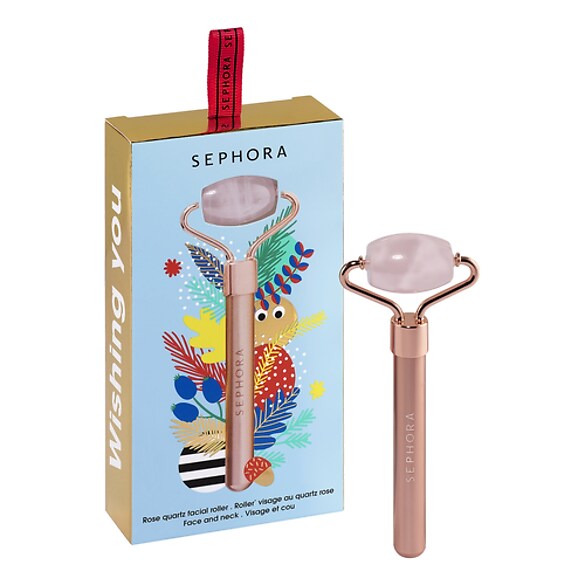 Mini Rose Quartz Facial Roller - WISHING YOU, Sephora Collection