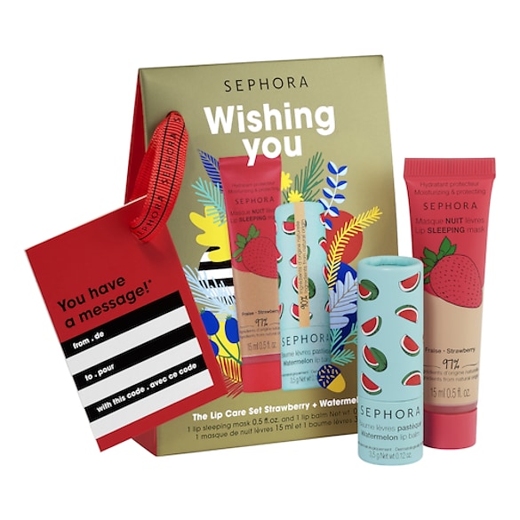 Kit de soins lèvres Fraise + Pastèque - Wishing You, SEPHORA COLLECTION