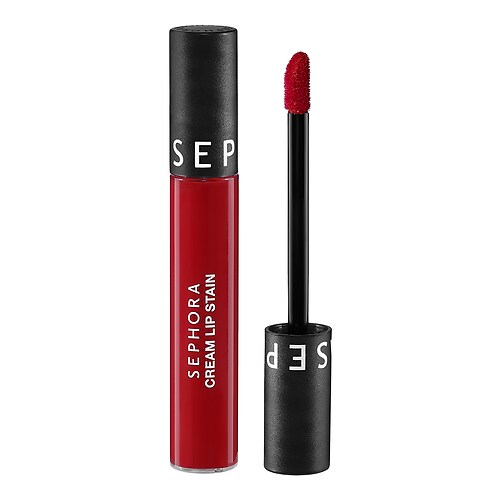 Sephora Collection - Cream Lip Stain - Rojo Aterciopelado Sin Transferencias - Labial Líquido Mate