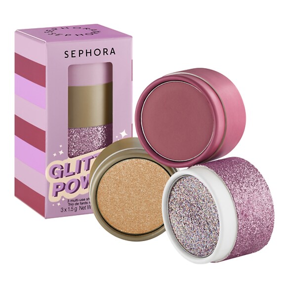 Glitter Power Multi purpose shadow trio, Sephora Collection
