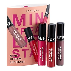 Mini Cream Lip Stain - Kit di 3 mini rossetti vellutati no-trasfer, SEPHORA COLLECTION