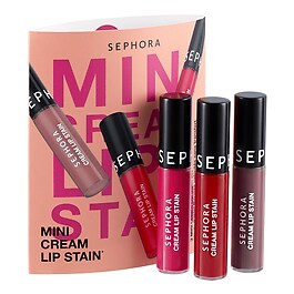 Mini Cream Lip Stain - Set mit 3 kussechten, samtig matten Mini-Lippenstiften