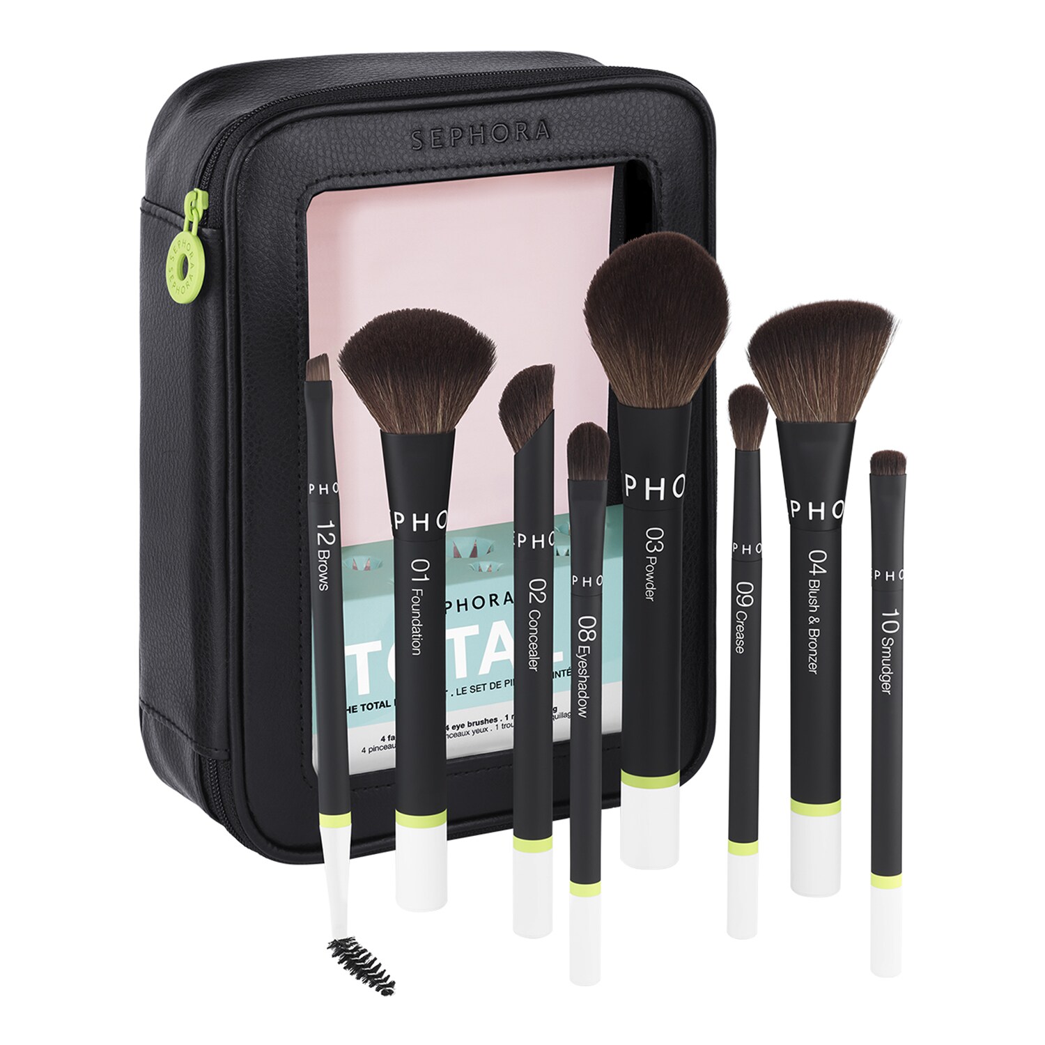 SEPHORA COLLECTION - The Total Brush Set – Intuitivní aplikace, dokonalý vzhled