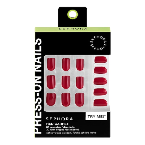 Kit Faux-Ongles Réutilisables, Pads Adhésifs - Gel-effekt, proffsresultat