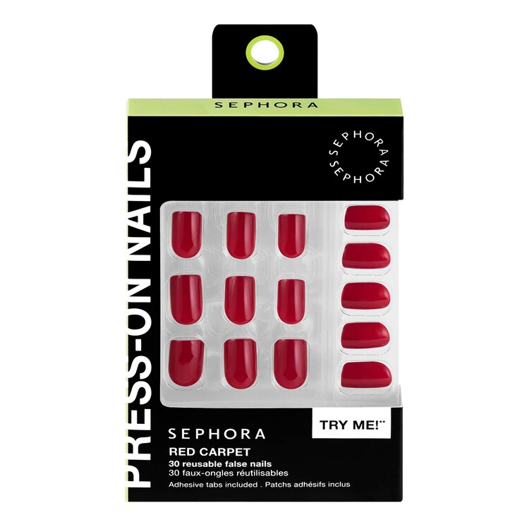 Kit Faux-Ongles Réutilisables, Pads Adhésifs - Gel-effekt, proffsresultat