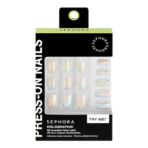 Sephora Collection - Kit Uñas Postizas Reutilizables - Efecto Gel, Resultado Profesional