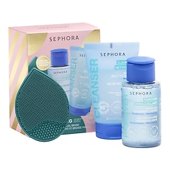 MINI KIT DE NETTOYAGE VISAGE  - Coffret soin nettoyants visage + 1 accessoire, SEPHORA COLLECTION