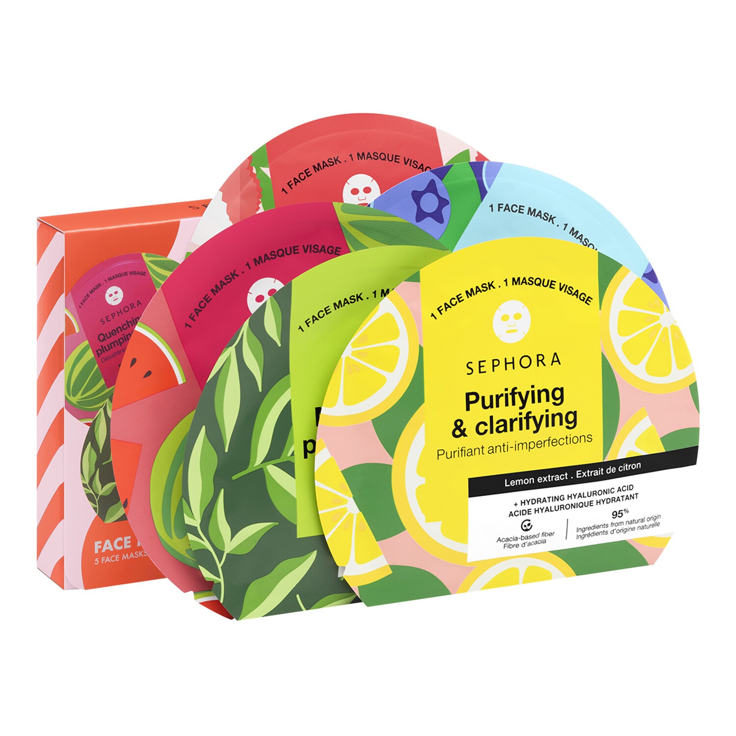 SEPHORA COLLECTION - LA MAGIE DES MASQUES VISAGE - Sada 5 pleťových masek