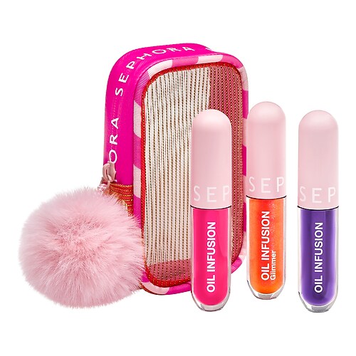 Sephora Collection Sephora Collection - ΤΡΙΟ ΕΝΥΔΑΤΙΚΩΝ ΕΛΑΙΩΝ ΧΕΙΛΙΩΝ - Σετ περιποίησης χειλιών