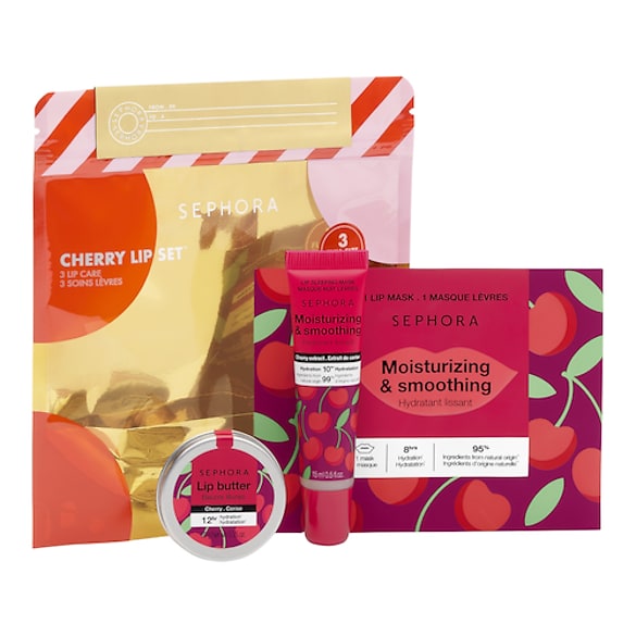 Trio de Soins Lèvres Cerise - Kit de soin lèvres, SEPHORA COLLECTION